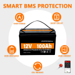 LiFePO4 нарны эрчим хүч хадгалах эрчим хүчний зай 12V 100Ah