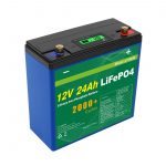 Нарны гүн мөчлөг 24v 48v 24ah Lifepo4 зайны багц UPS 12v 24ah зай